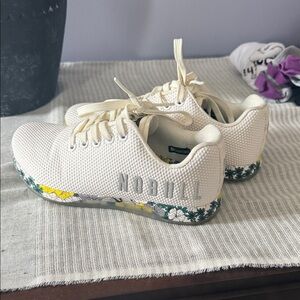 NOBULL Women's White Floral Sneakers